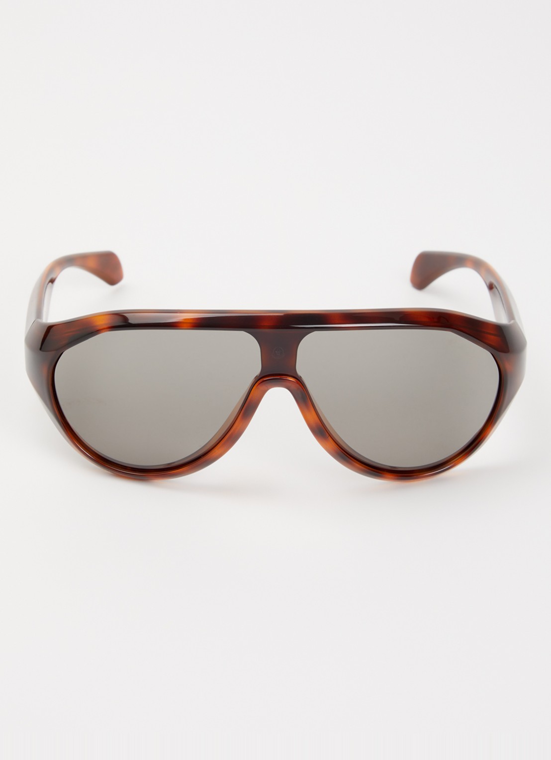 Moncler Shield zonnebril ME8009U - detail bruin