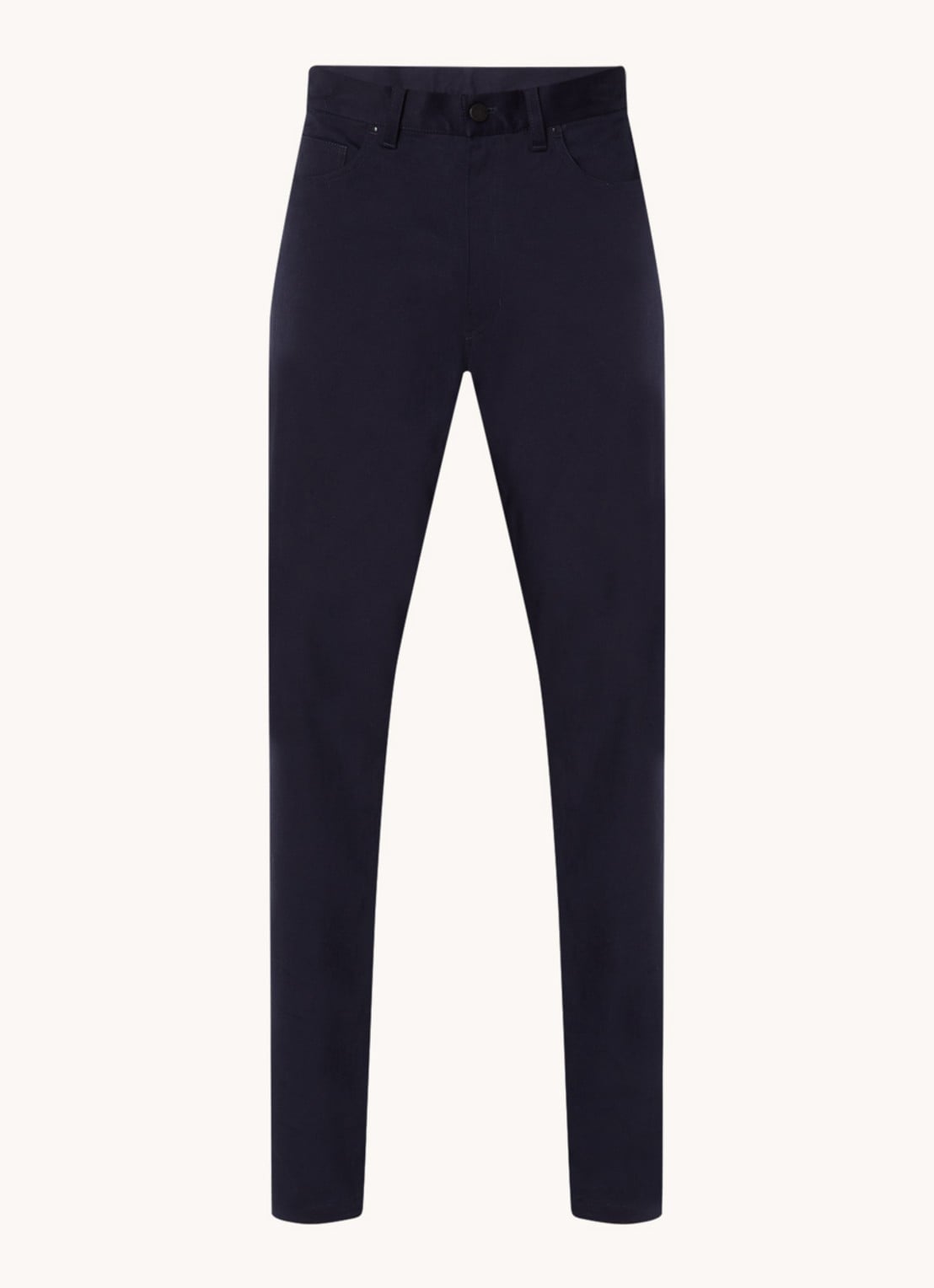 Moncler Slim fit chino met steekzakken - voorkant 2 donkerblauw