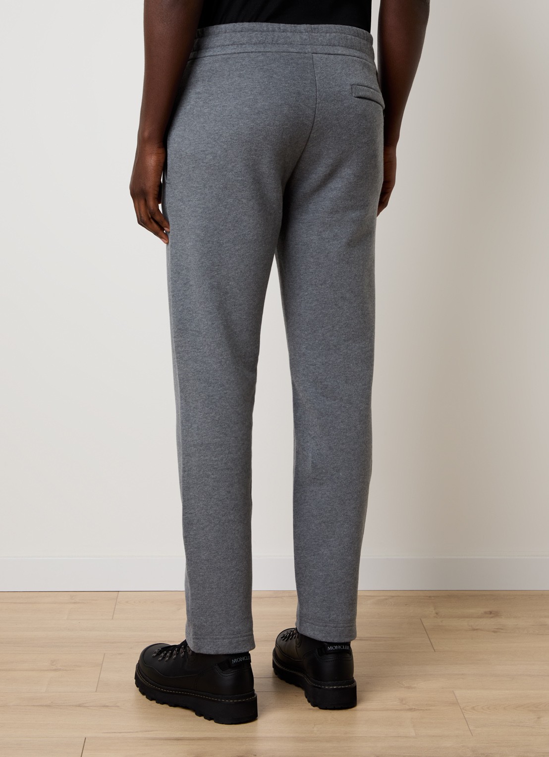 Moncler Slim fit joggingbroek met steekzakken - achterkant donkergrijs