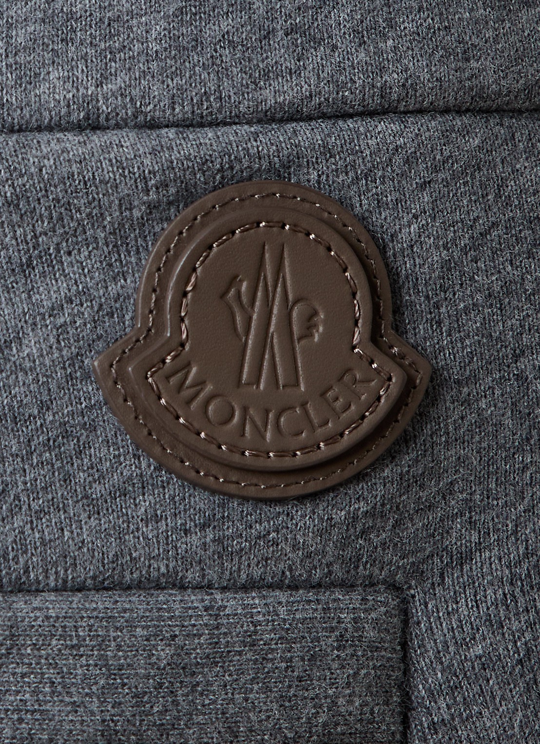 Moncler Slim fit joggingbroek met steekzakken - detail 6 donkergrijs
