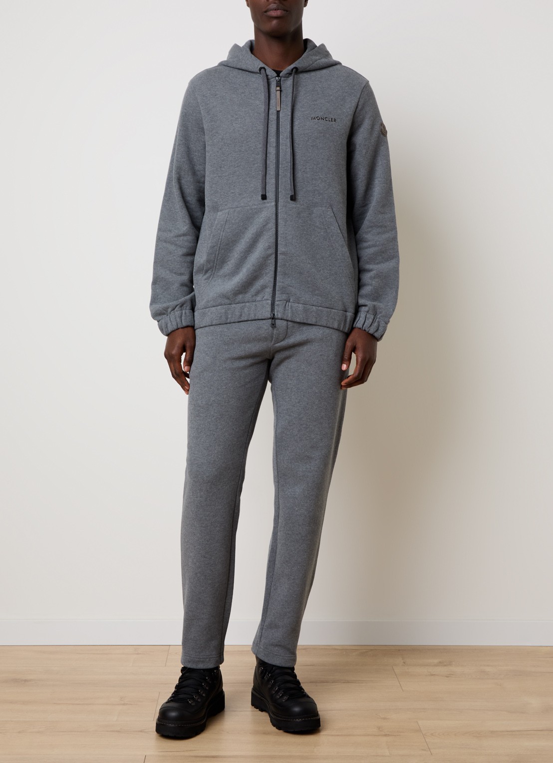 Moncler Slim fit joggingbroek met steekzakken - voorkant 3 donkergrijs
