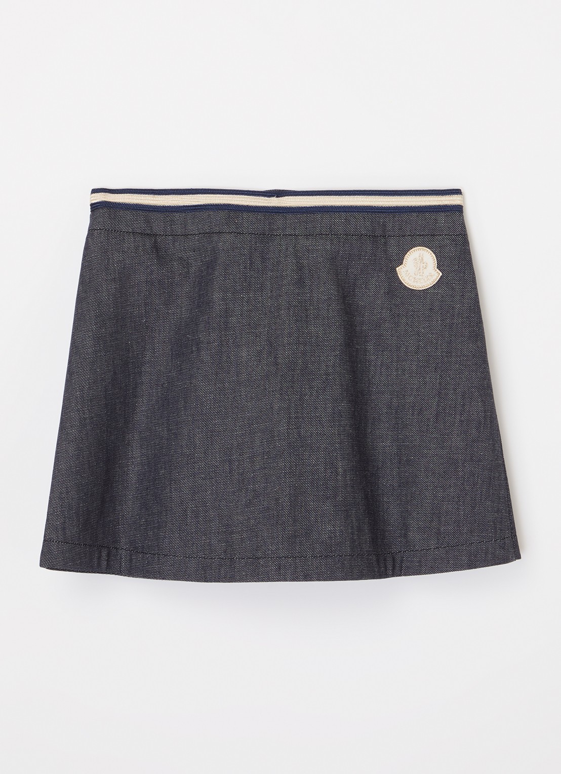 Moncler Spijkerrok met sierknopen - achterkant 3 indigo