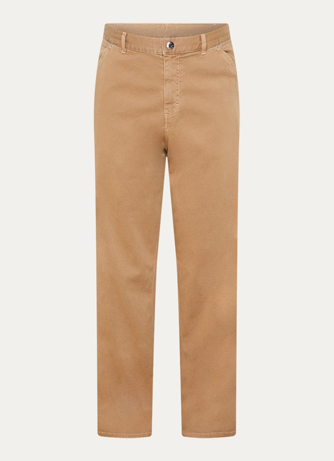 Moncler Straight fit broek met steekzakken en logo - voorkant 2 camel