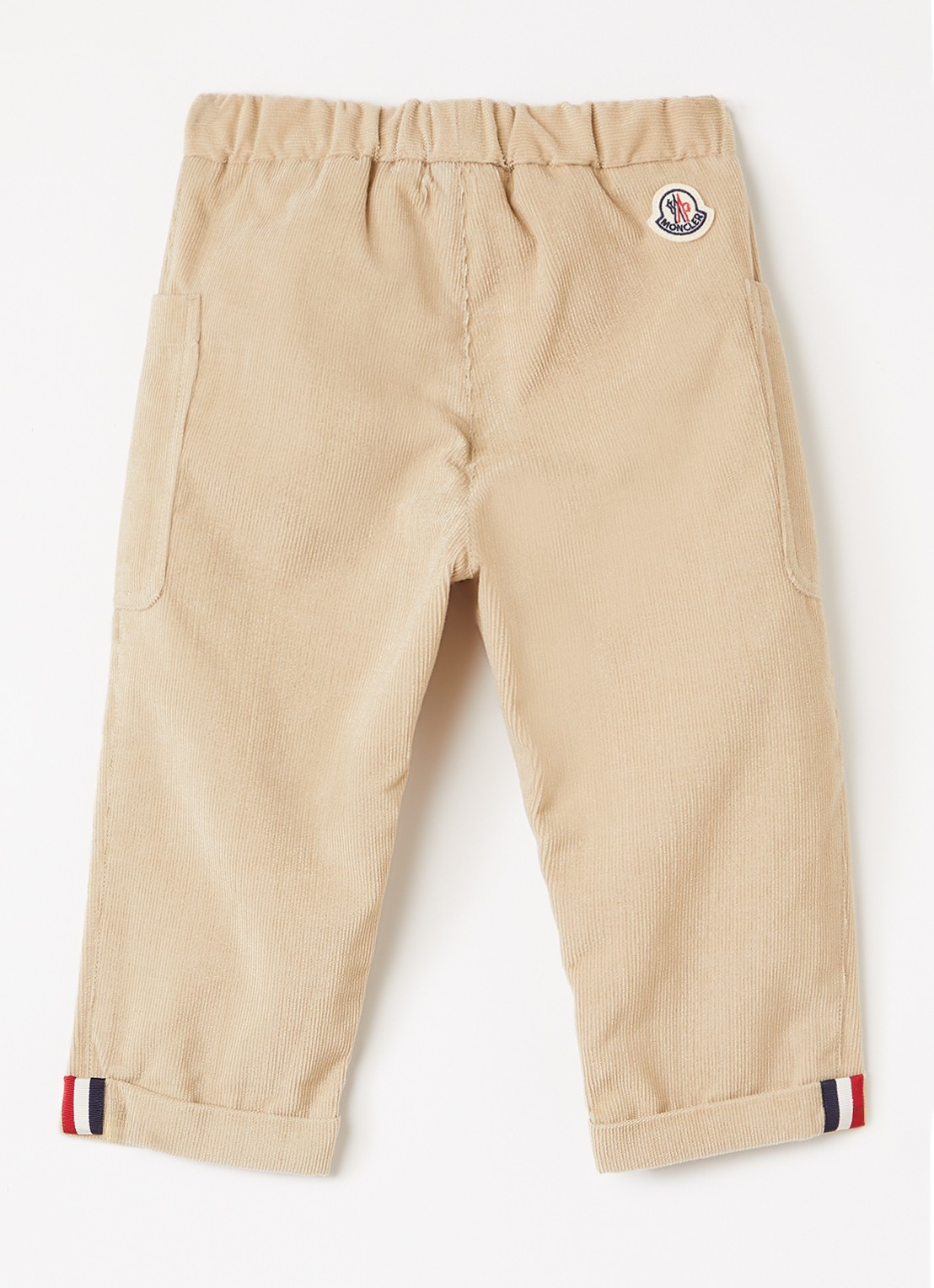 Moncler Straight fit broek van corduroy - voorkant 3 beige