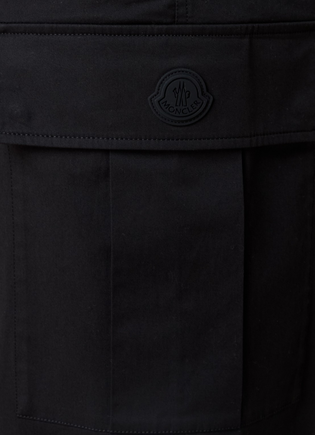 Moncler Straight fit cargobroek met steekzakken - detail 6 zwart