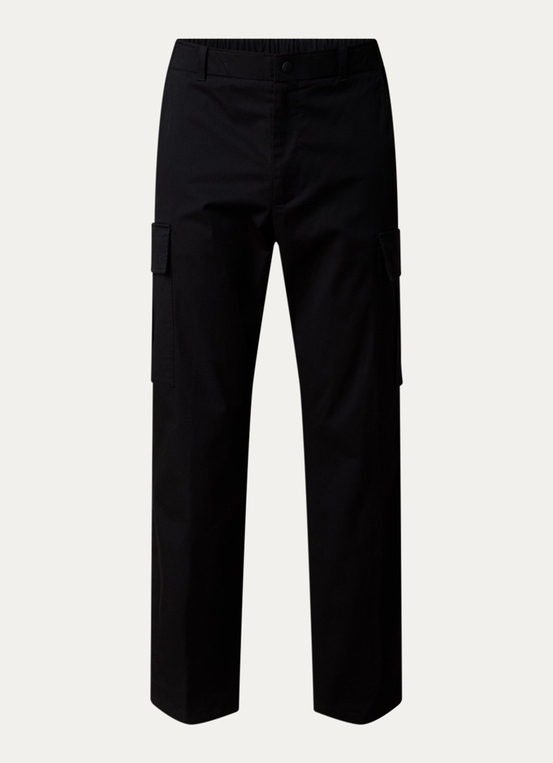 Moncler Straight fit cargobroek met steekzakken - voorkant 2 zwart