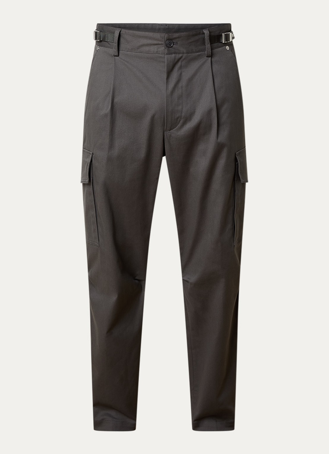 Moncler Straight fit cargobroek met steekzakken  - voorkant 2 grijs