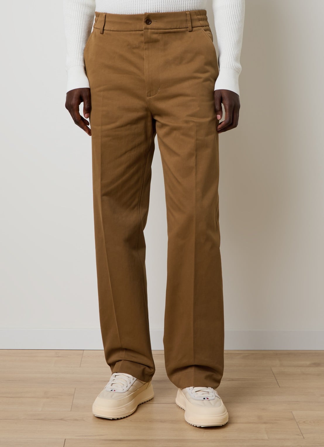 Moncler Straight fit chino met steekzakken - detail 2 camel