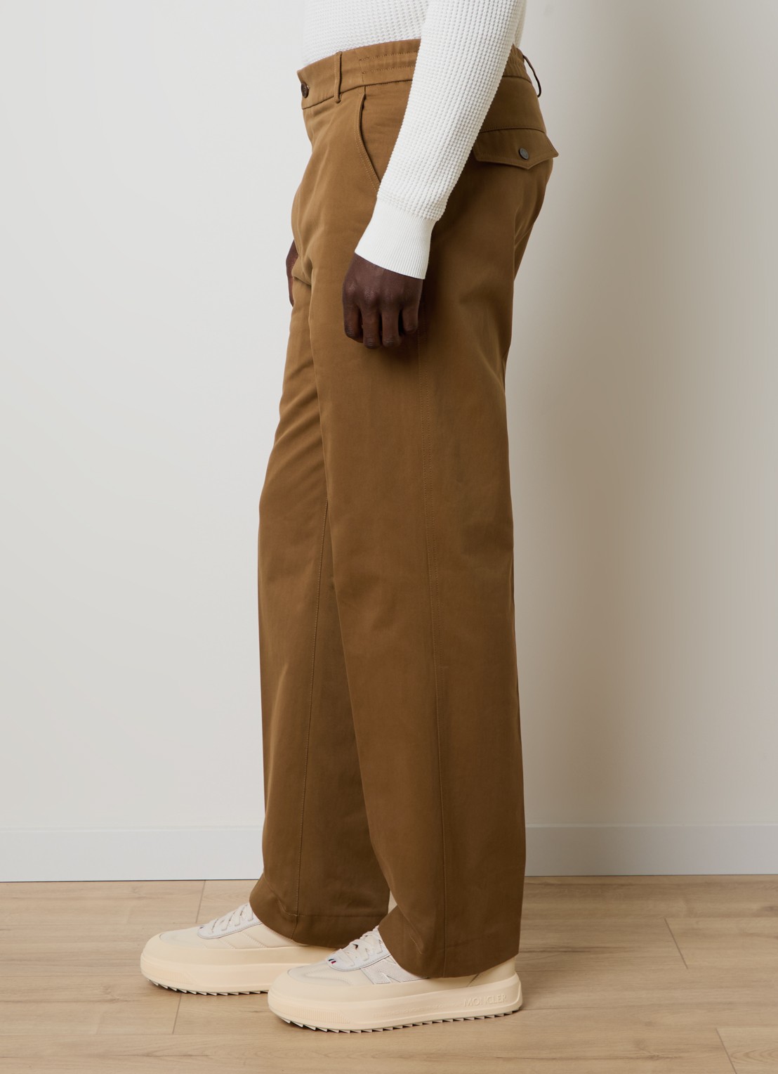 Moncler Straight fit chino met steekzakken - detail 3 camel