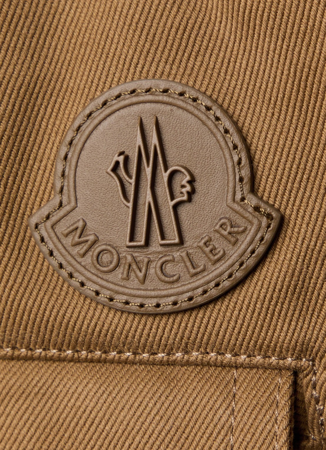 Moncler Straight fit chino met steekzakken - detail 4 camel