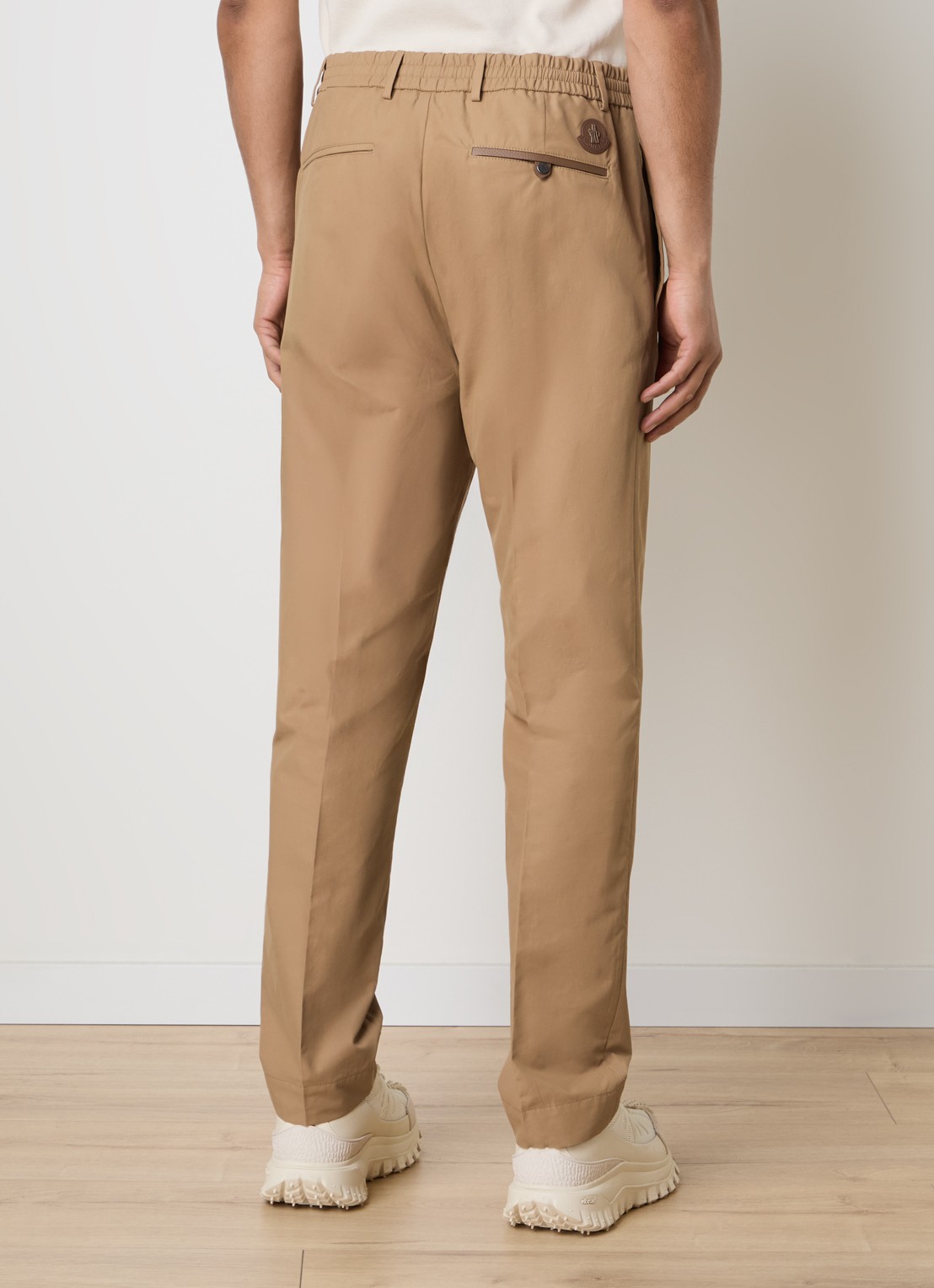 Moncler Straight fit chino met steekzakken - achterkant 6 camel