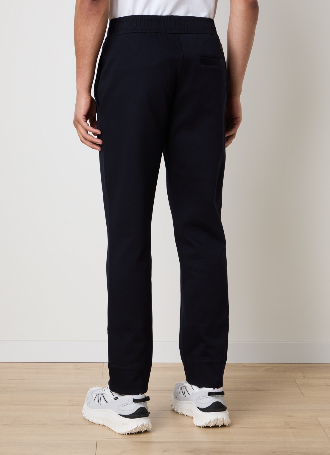 Moncler Straight fit joggingbroek met steekzakken - achterkant 6 donkerblauw
