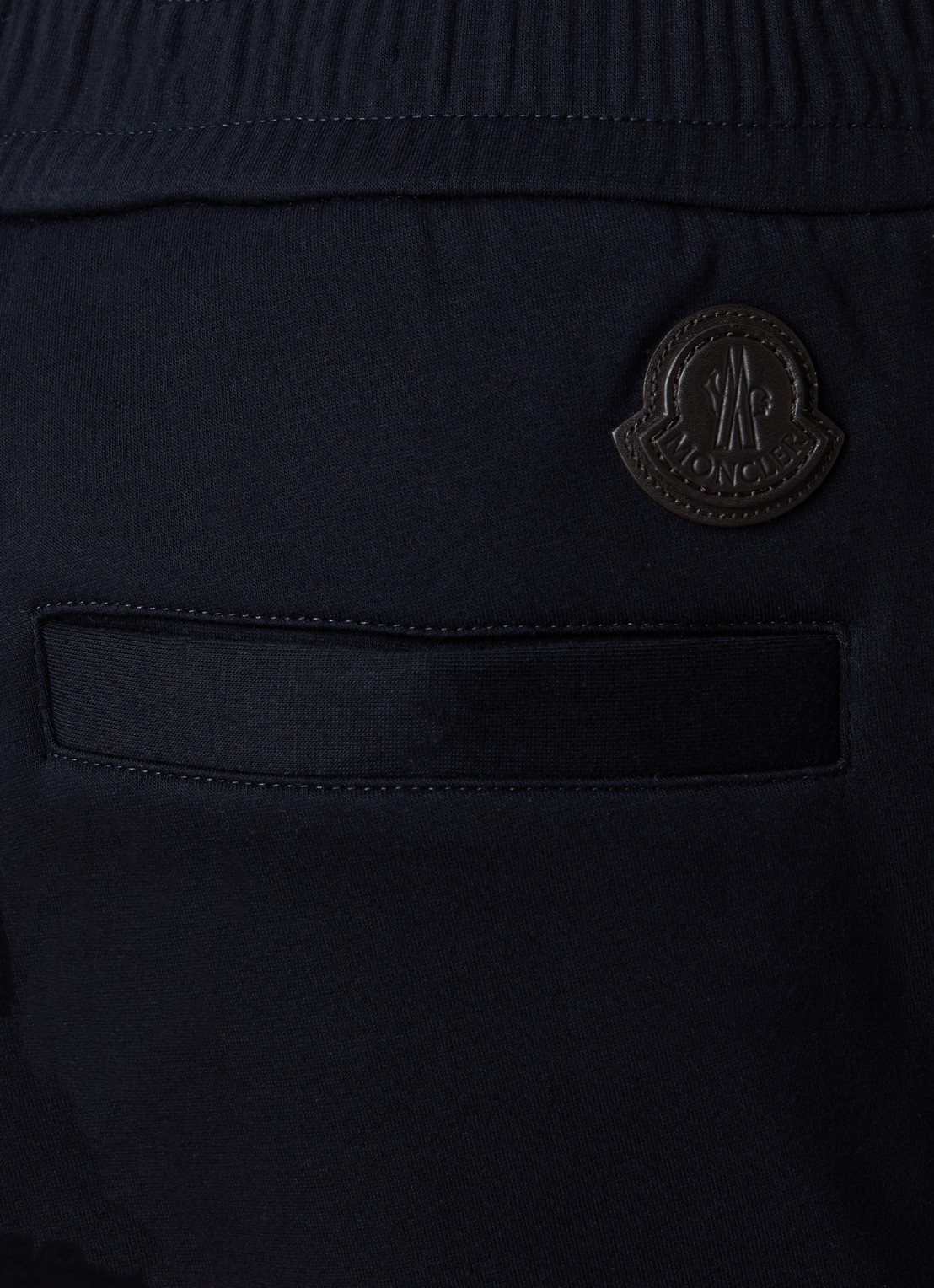 Moncler Straight fit joggingbroek met steekzakken - detail 3 donkerblauw