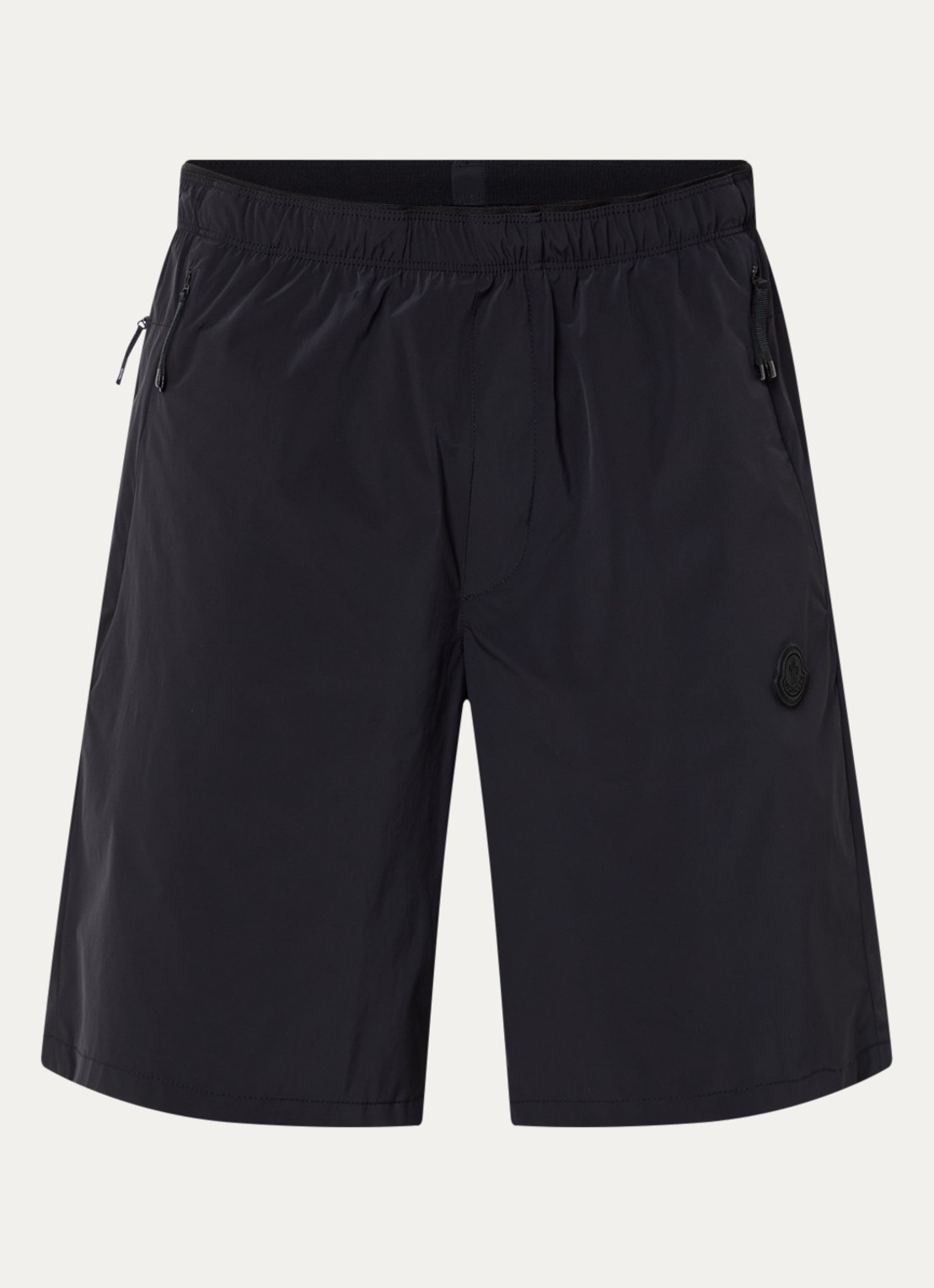 Moncler Straight fit korte broek met steekzakken - voorkant 3 zwart