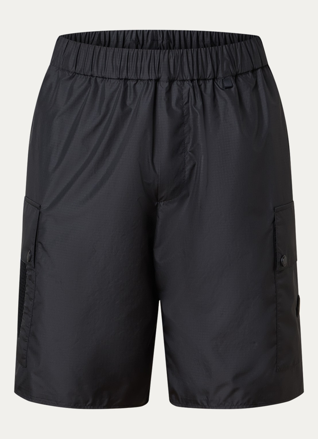 Moncler Straight fit korte broek met steekzakken - voorkant 2 zwart