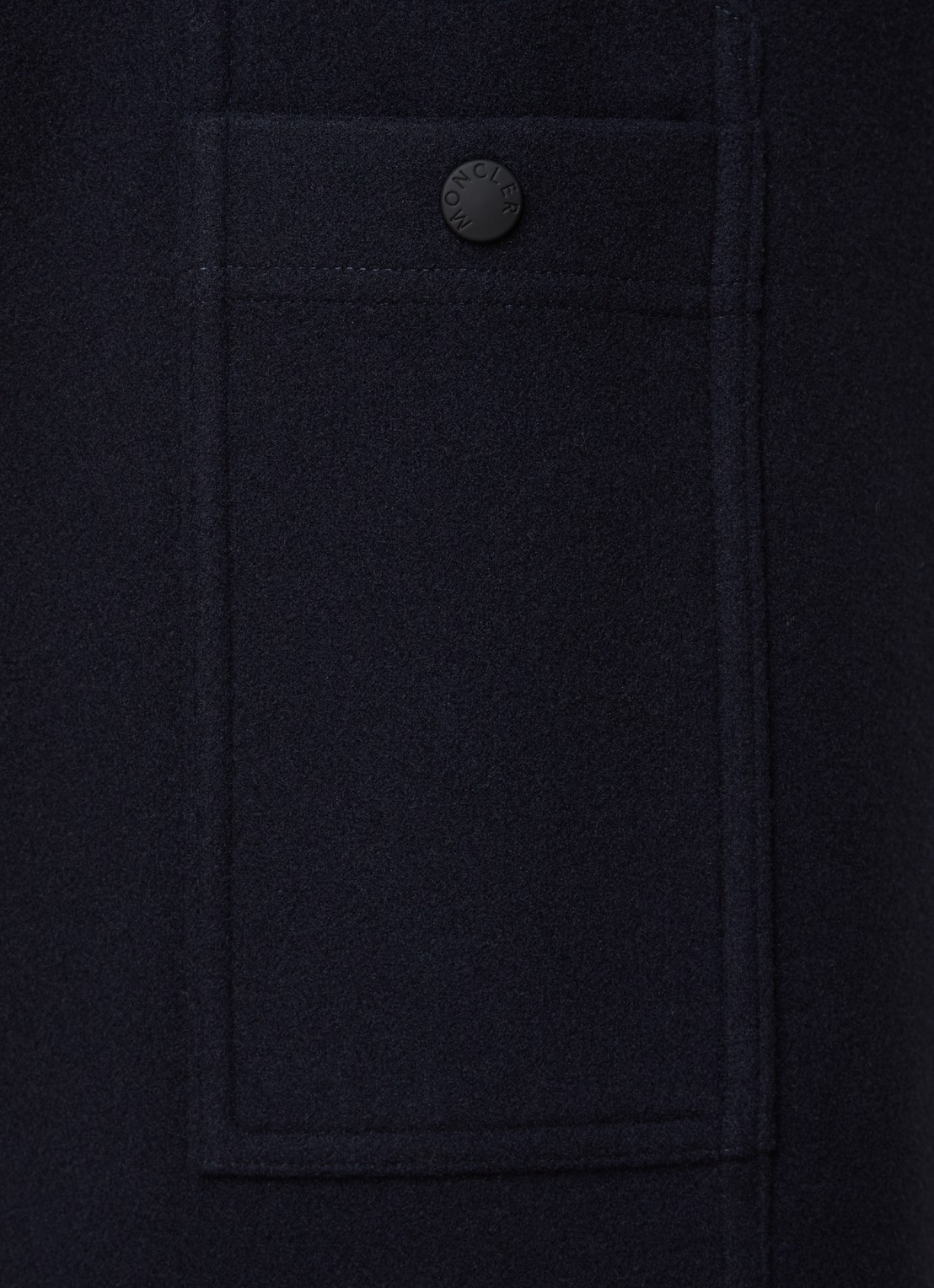 Moncler Straight fit pantalon met klepzakken - detail 5 donkerblauw
