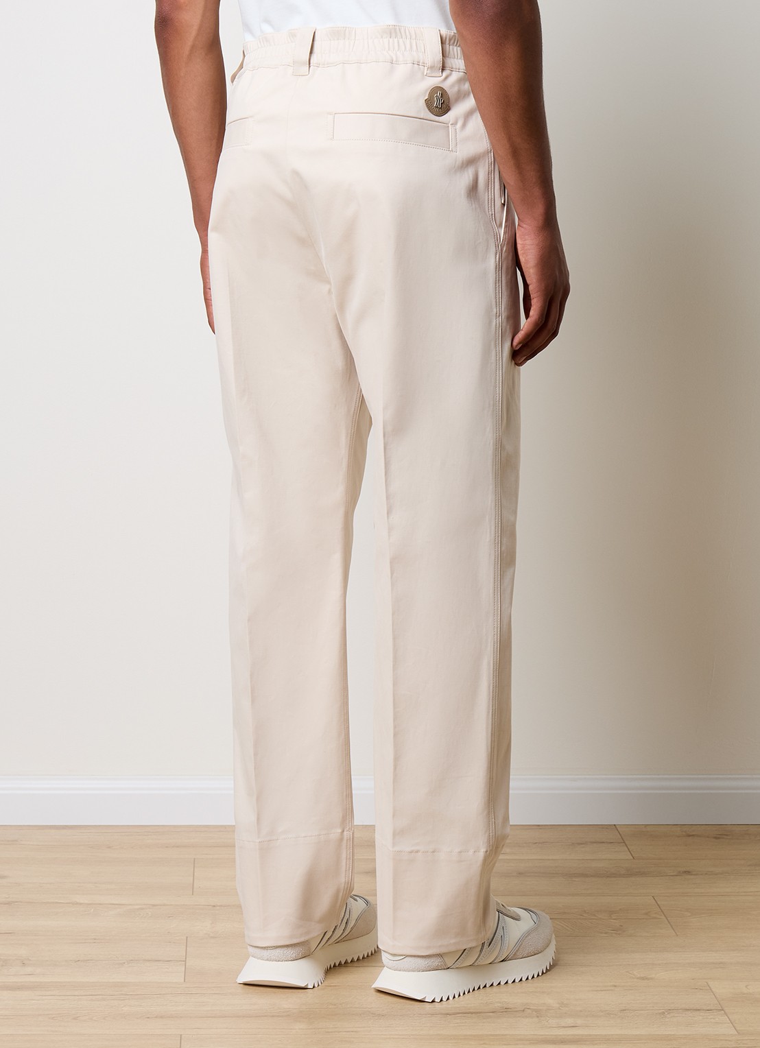 Moncler Straight fit pantalon met steekzakken - achterkant creme