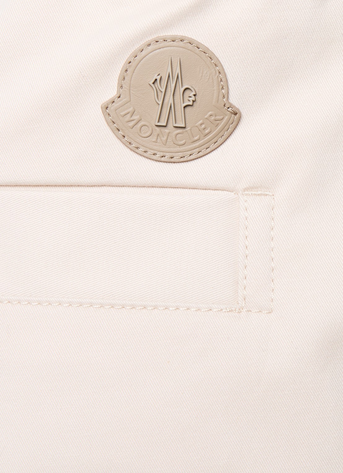 Moncler Straight fit pantalon met steekzakken - detail 4 creme