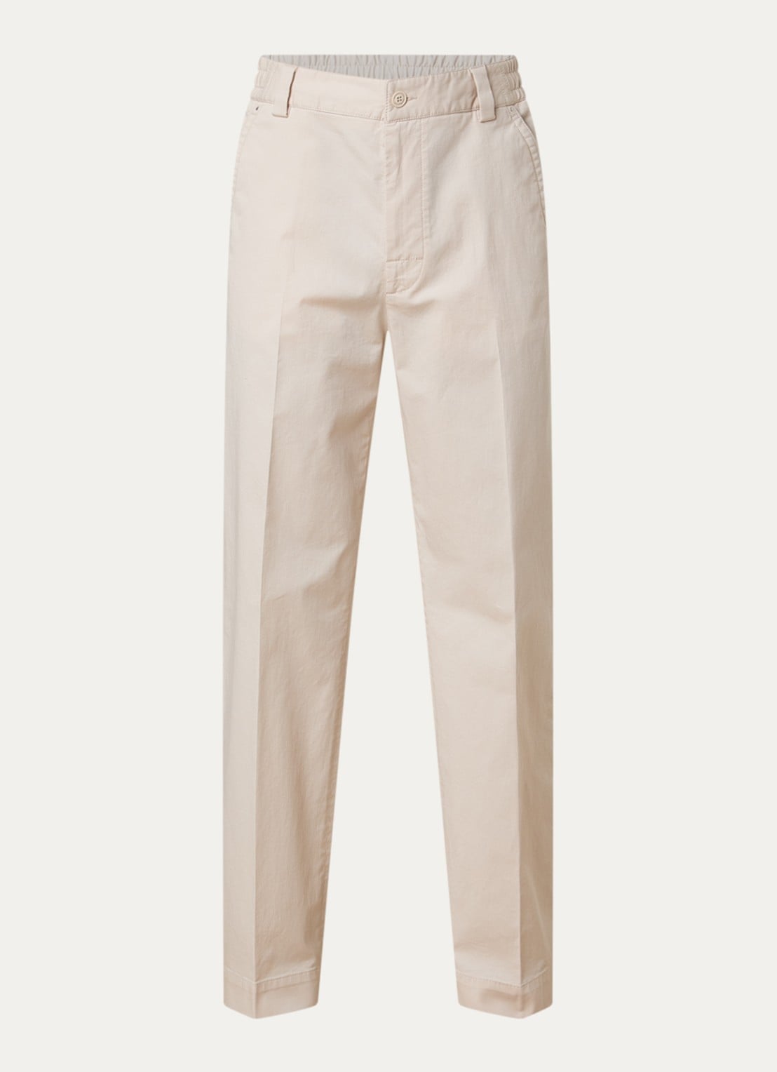 Moncler Straight fit pantalon met steekzakken - voorkant creme