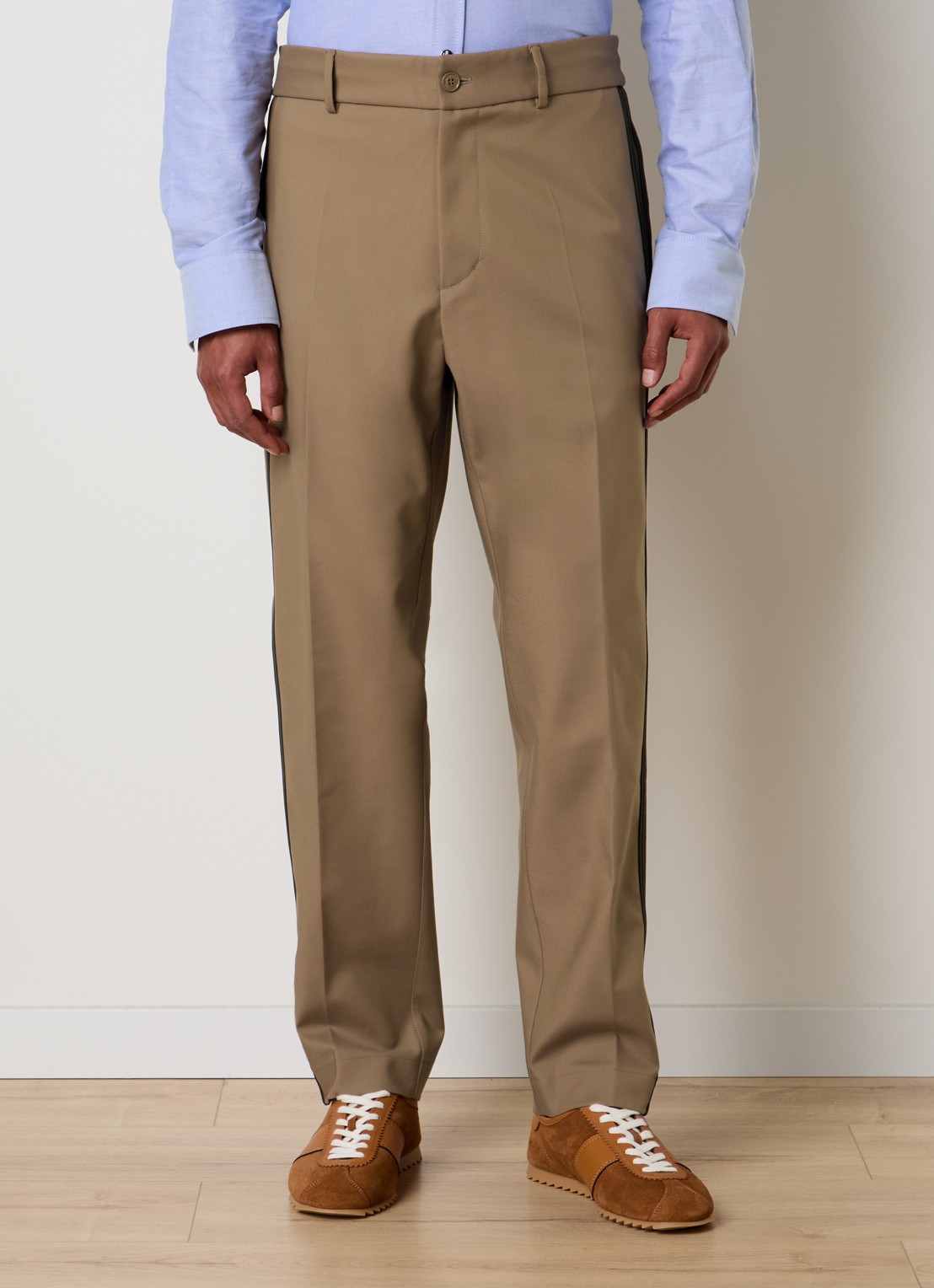 Moncler Straight fit pantalon met trekkoord en steekzakken - detail 3 zand
