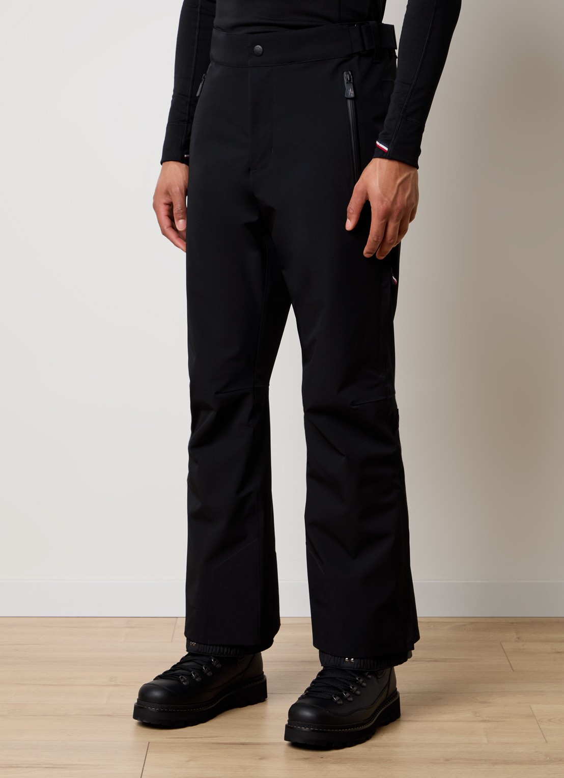 Moncler Straight fit skibroek met ritszakken - detail 3 zwart