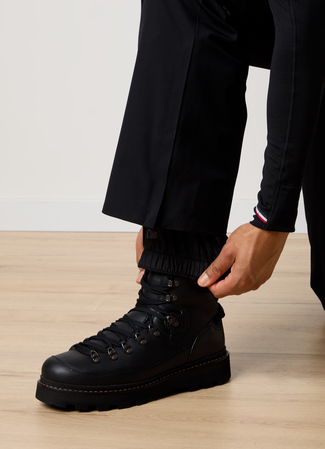 Moncler Straight fit skibroek met ritszakken - detail 5 zwart