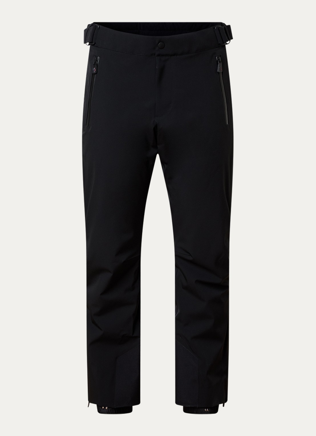 Moncler Straight fit skibroek met ritszakken - voorkant 3 zwart