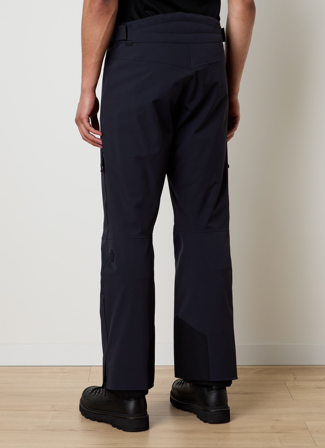 Moncler Straight fit skibroek met ritszakken - achterkant 2 zwart