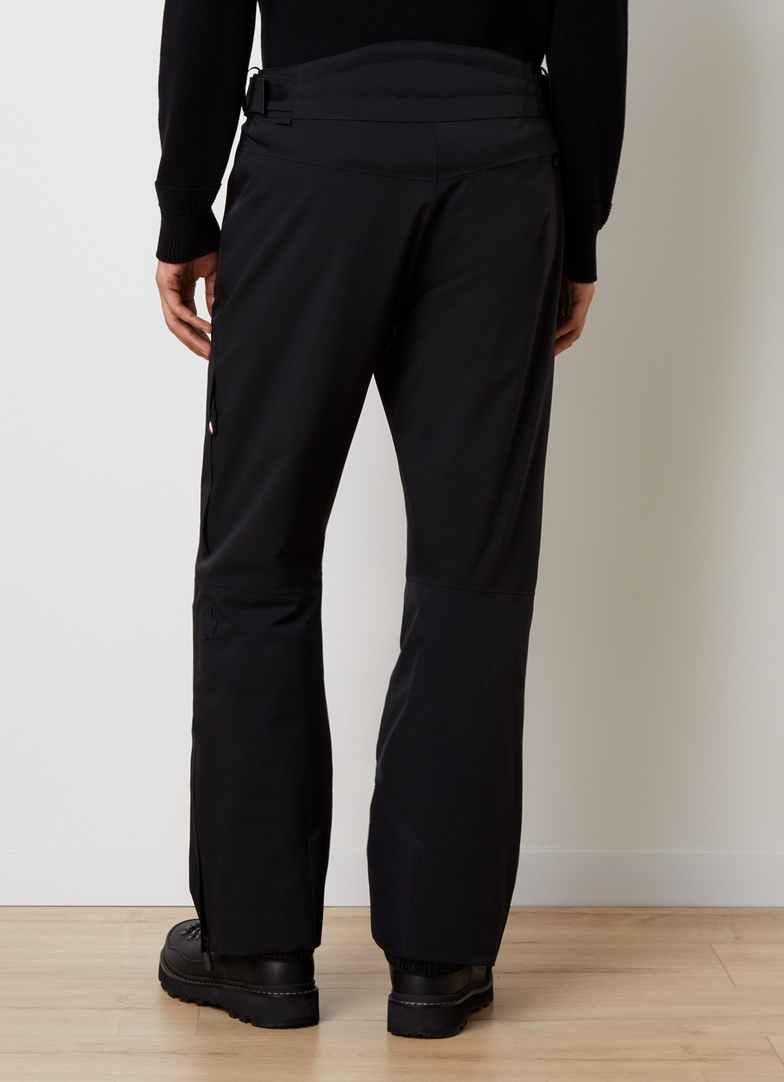 Moncler Straight fit skibroek met ritszakken - achterkant 5 zwart