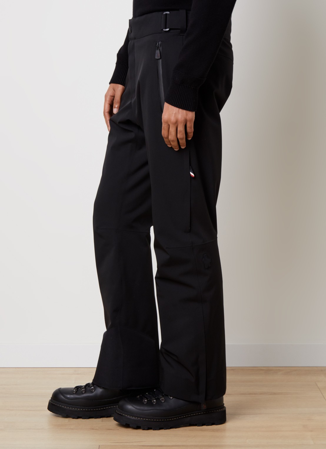 Moncler Straight fit skibroek met ritszakken - detail 2 zwart