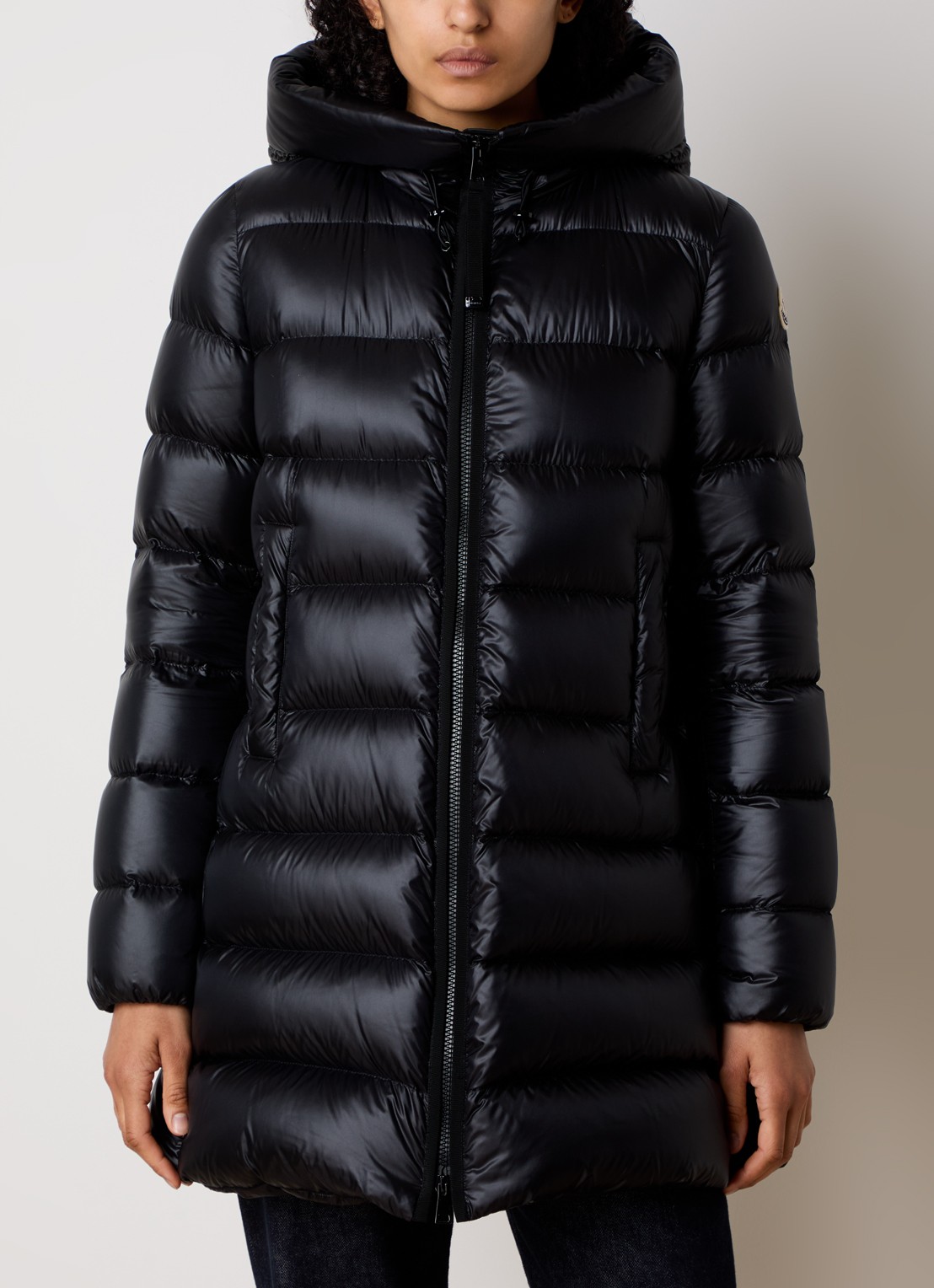 Moncler Suyenne gewatteerde parka met donsvulling - detail 3 zwart