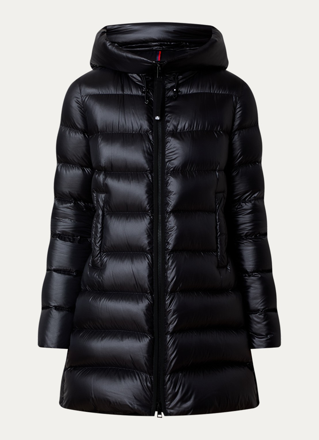 Moncler Suyenne gewatteerde parka met donsvulling - voorkant zwart