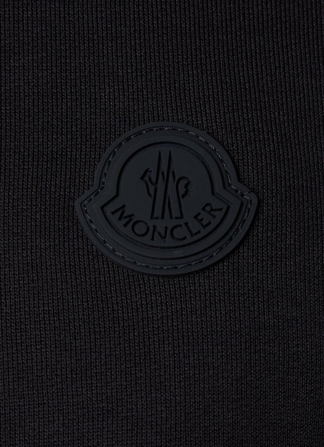 Moncler Sweater met logo - detail 4 zwart