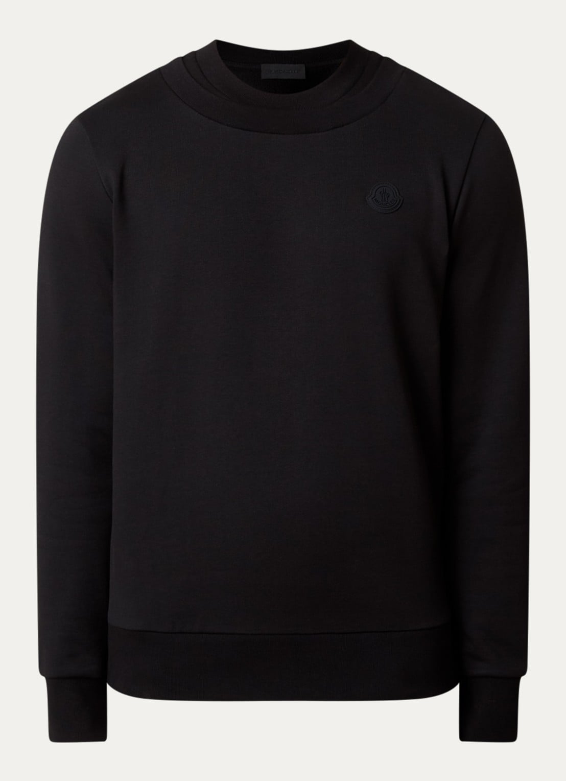 Moncler Sweater met logo - voorkant zwart