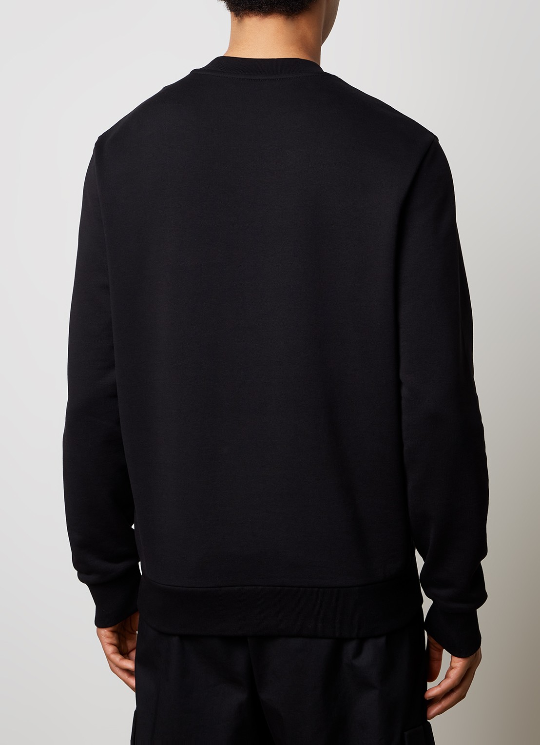 Moncler Sweater met logoborduring  - achterkant 3 zwart