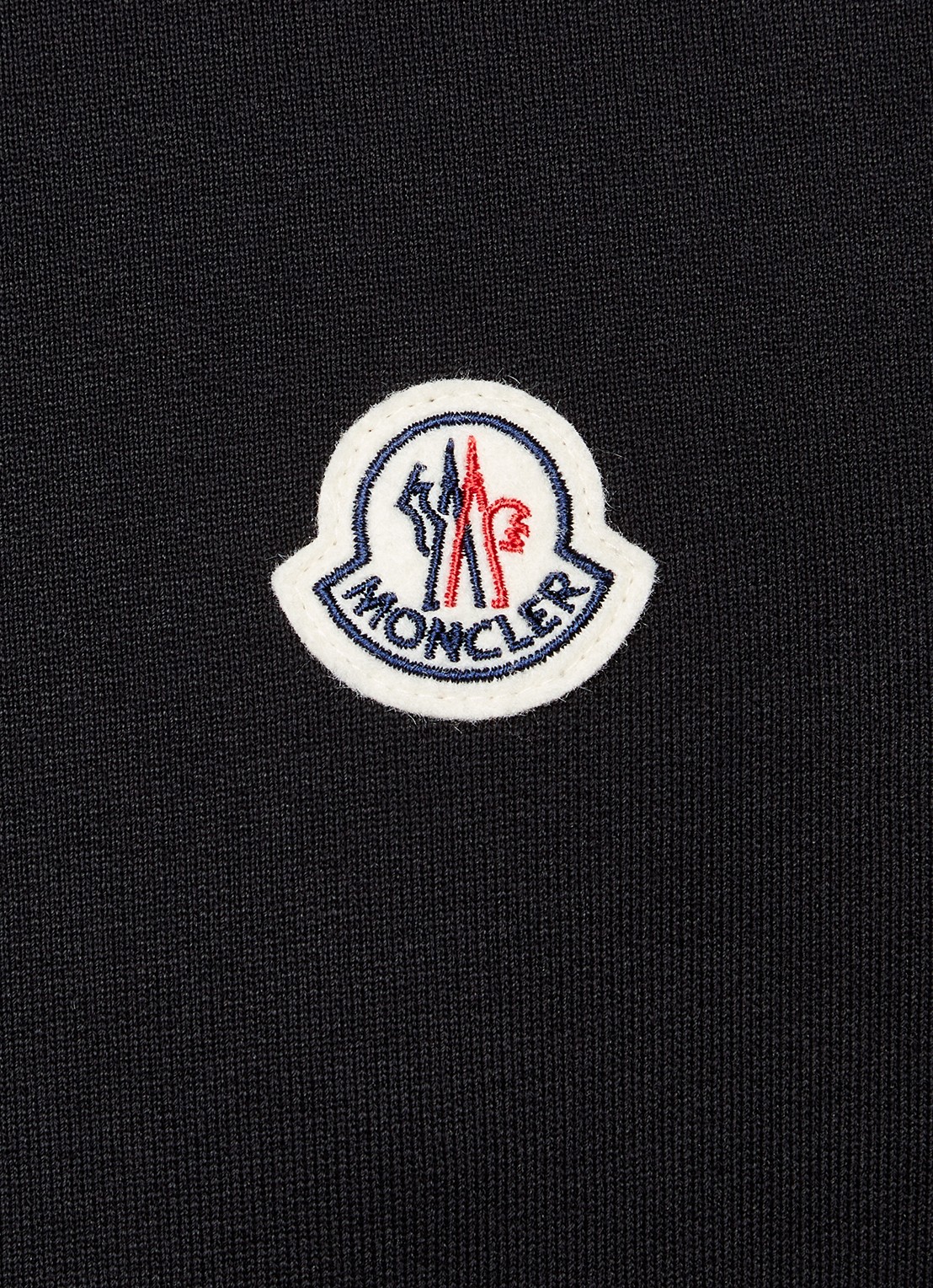 Moncler Sweater met logoborduring  - detail 5 zwart