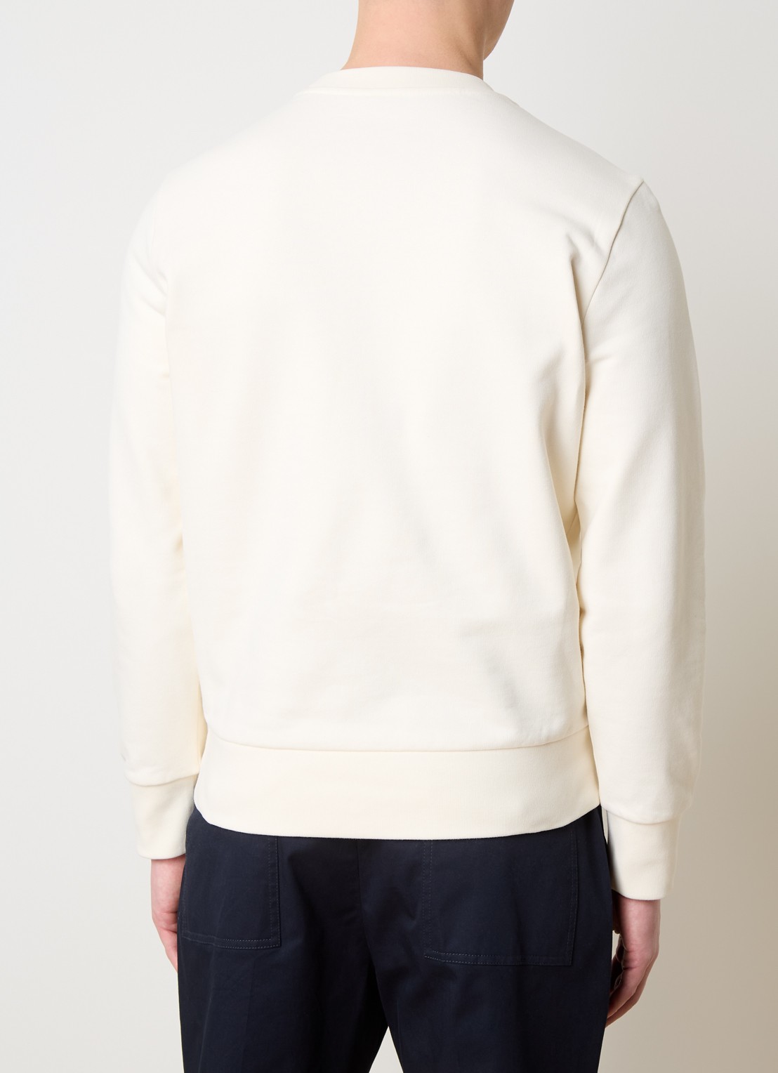 Moncler Sweater met logoborduring - achterkant 5 gebroken wit
