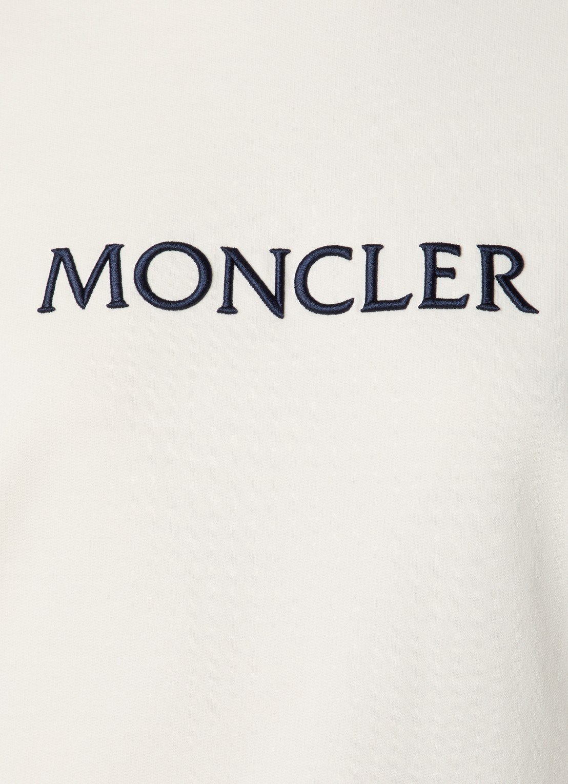 Moncler Sweater met logoborduring - detail 5 wit