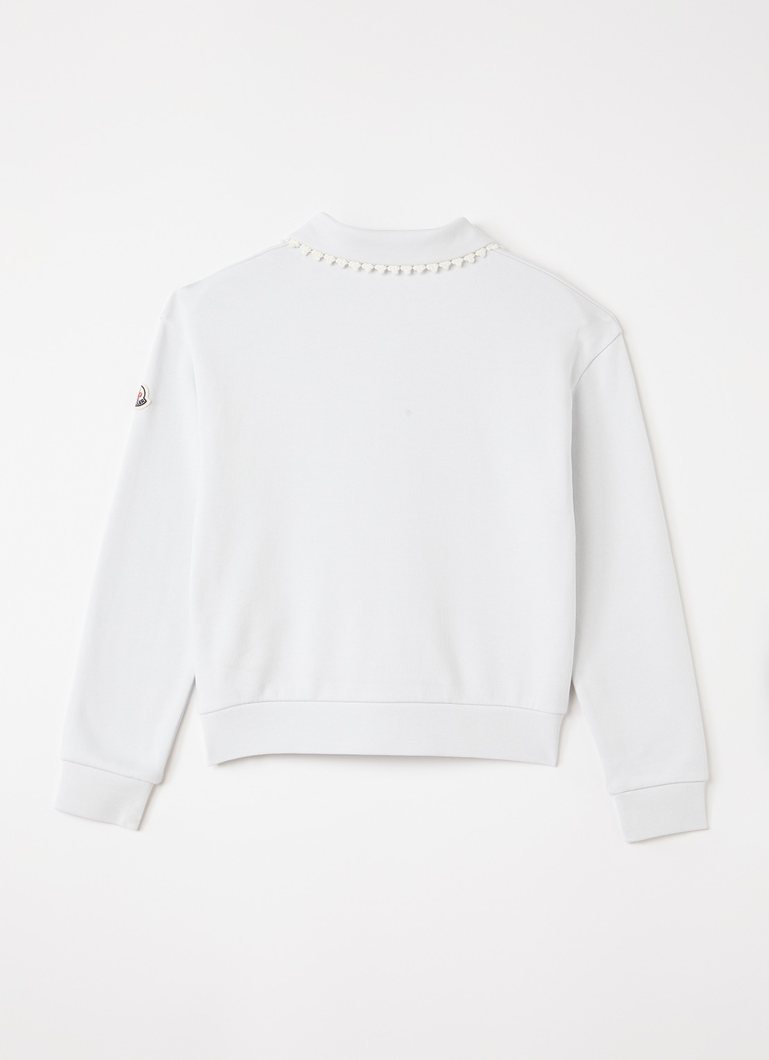Moncler Sweater met polokraag - voorkant 2 lichtblauw