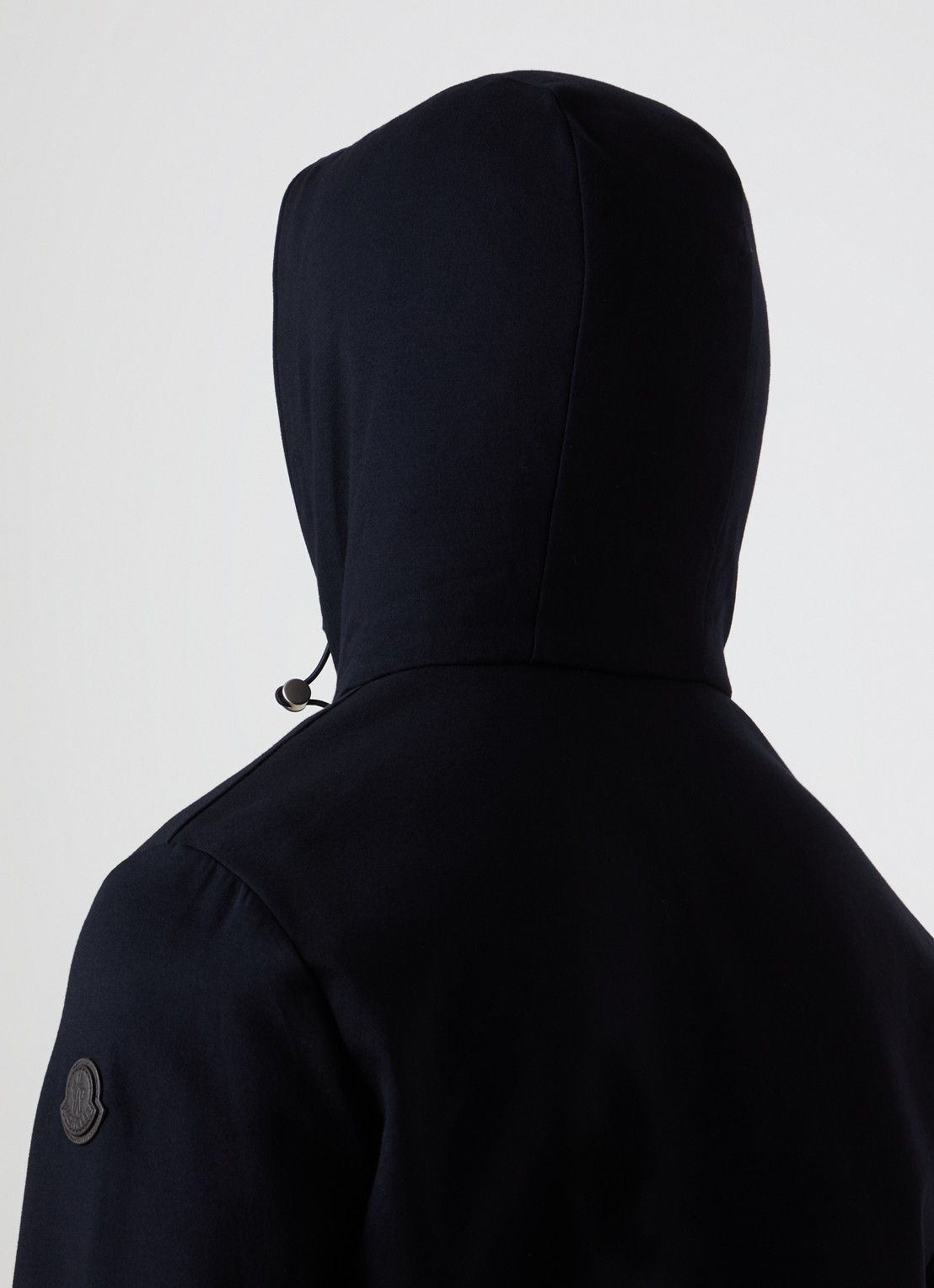Moncler Sweatvest met capuchon en steekzakken - detail 6 donkerblauw