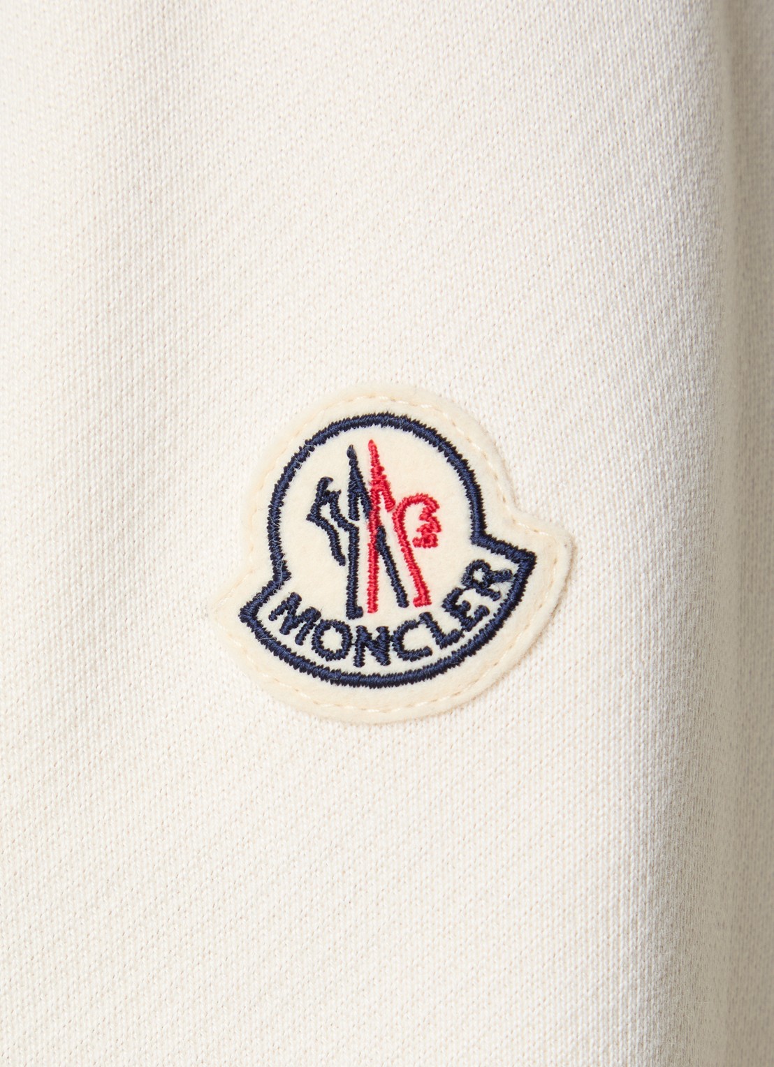 Moncler Sweatvest met gewatteerd voorpand  - detail 4 gebroken wit