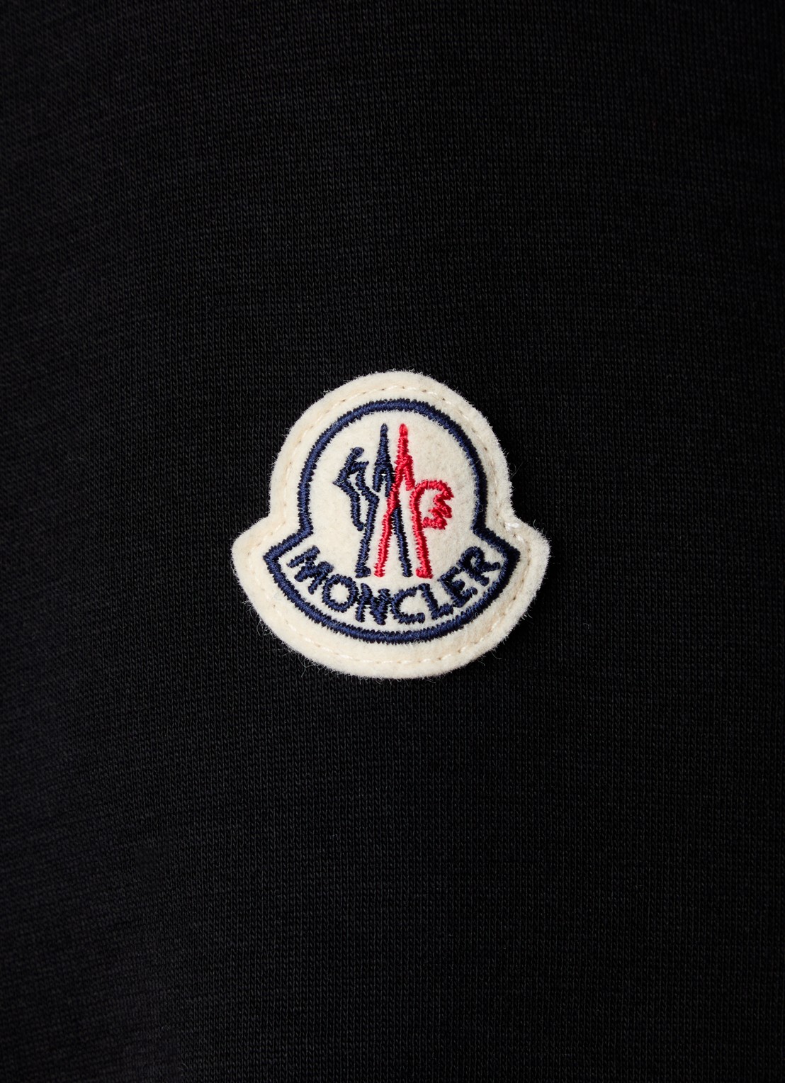 Moncler Sweatvest met klepzak en logo - detail 6 zwart