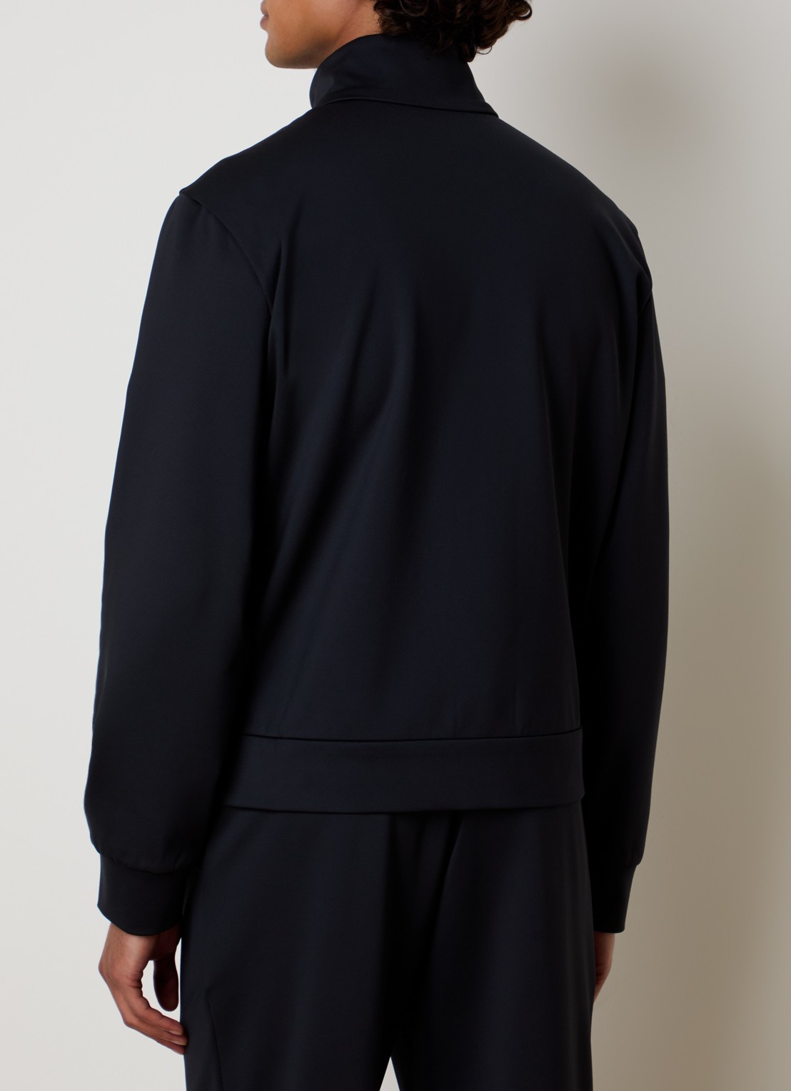 Moncler Sweatvest met logo - achterkant donkerblauw