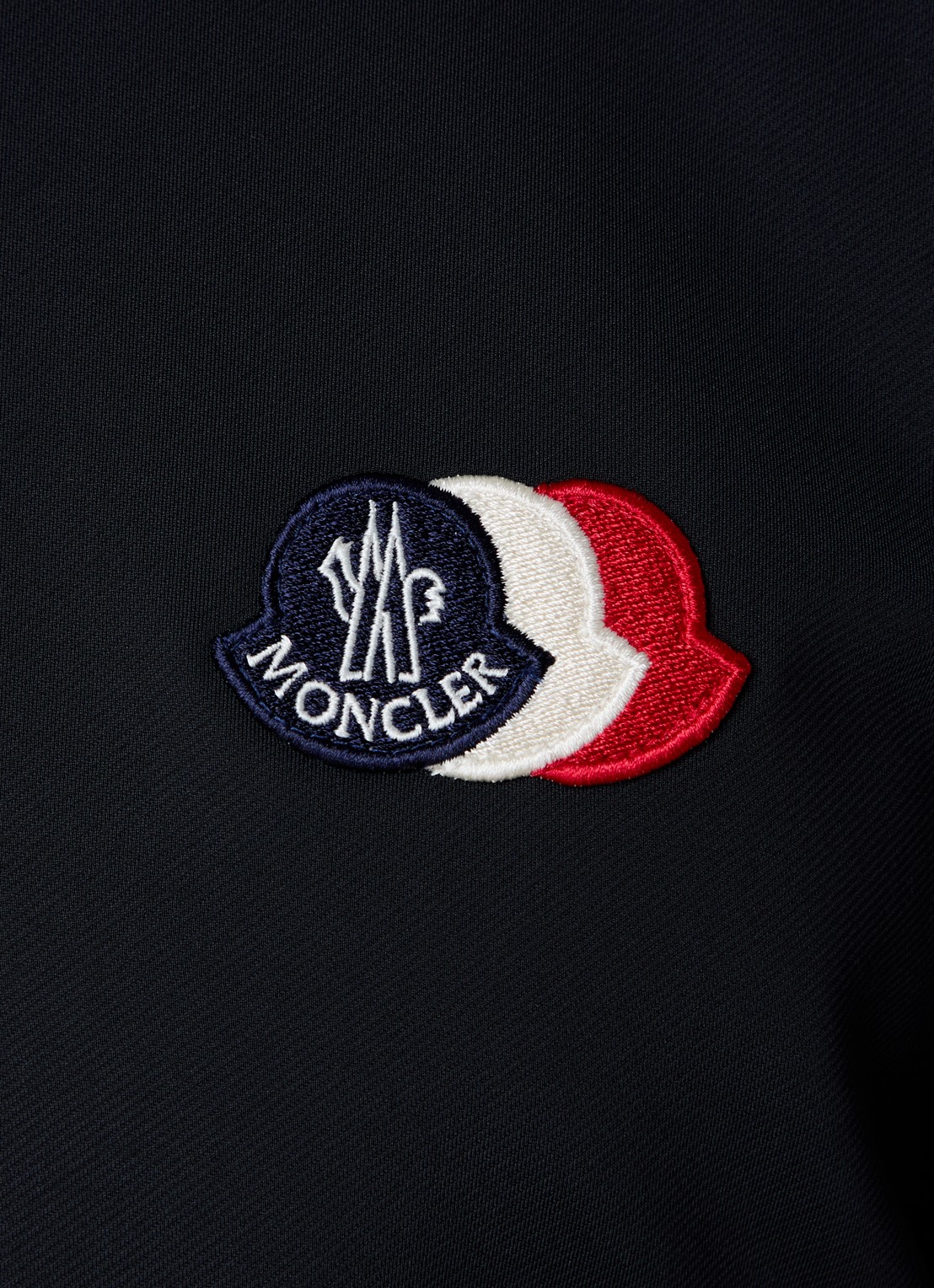 Moncler Sweatvest met logo - detail 5 donkerblauw