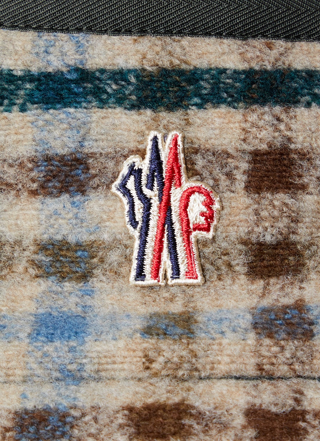 Moncler Sweatvest van teddy met steekzakken - detail 7 donkergroen