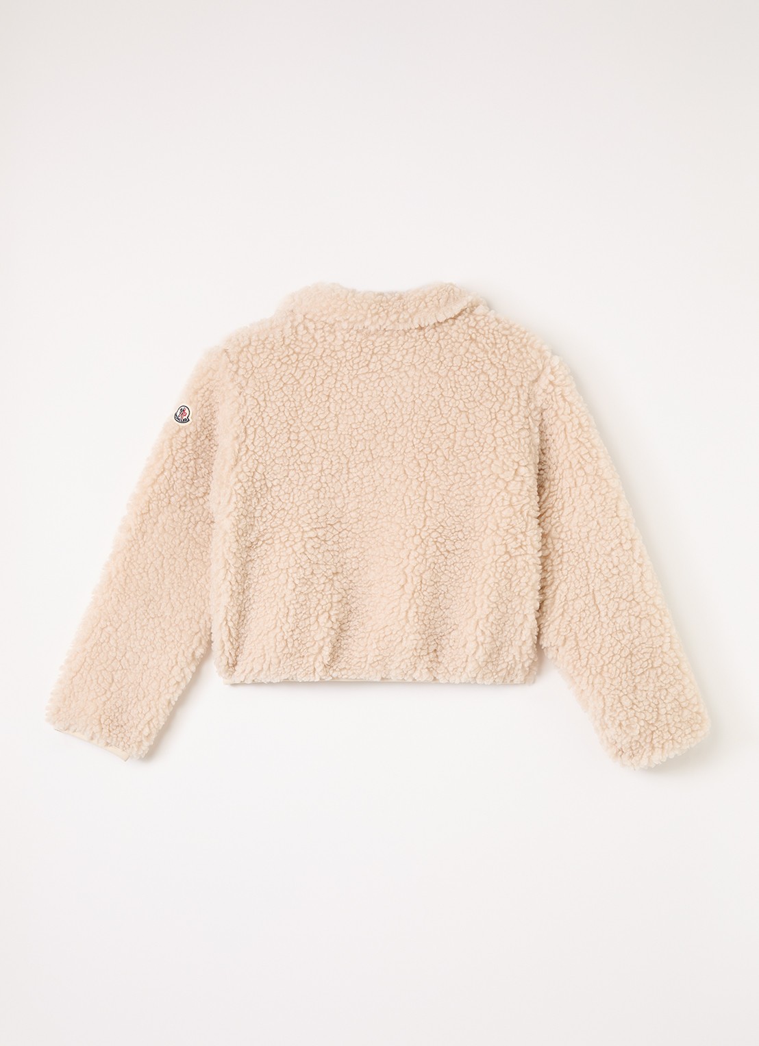 Moncler Sweatvest van teddy - achterkant beige