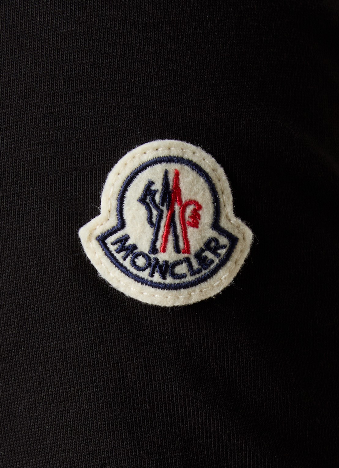 Moncler T-shirt met borstzak en logo - detail 3 zwart