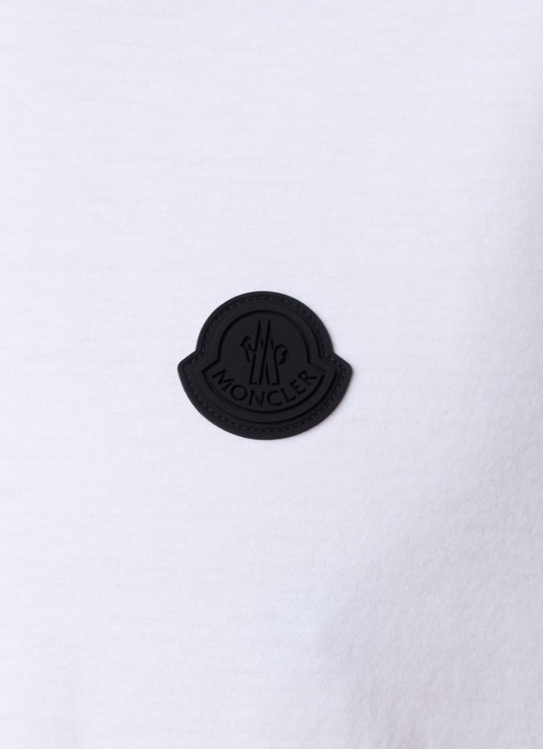 Moncler T-shirt met logo en backprint  - detail 3 wit