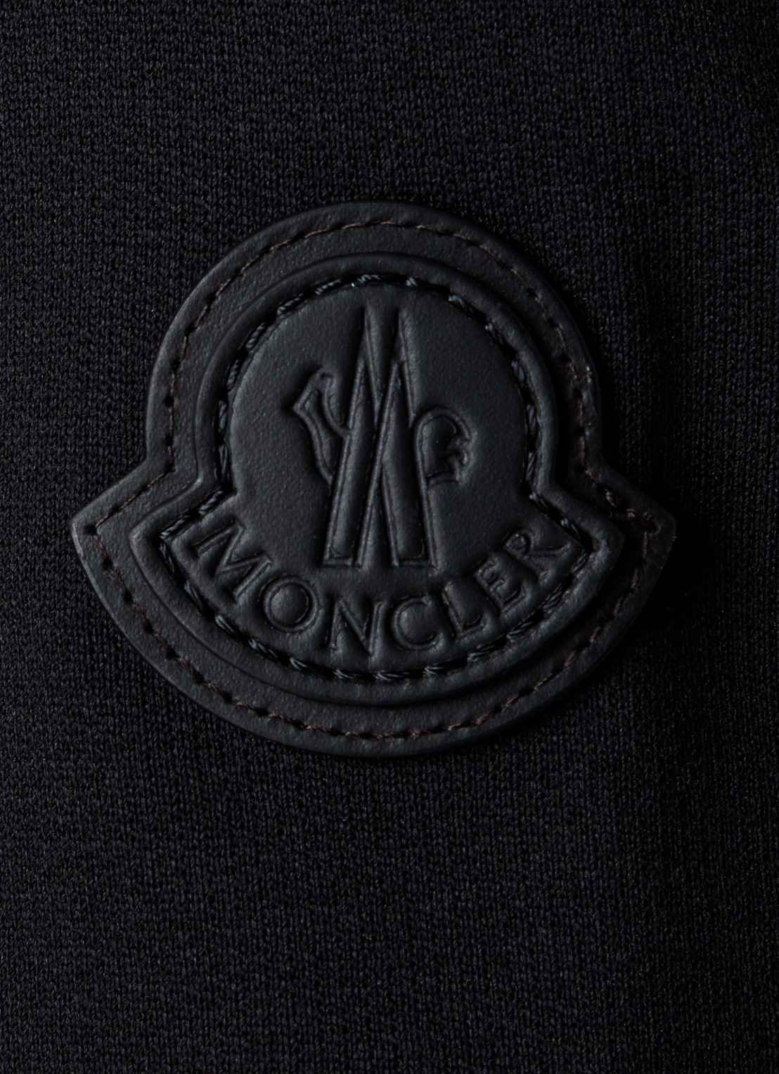Moncler T-shirt met logo en borstzak - detail 3 zwart