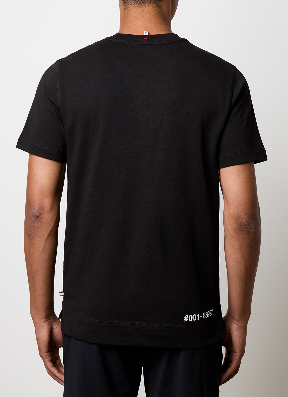 Moncler T-shirt met logo - achterkant zwart